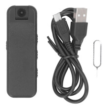 Mini Body Camera1080P HD Wearable Camcorder With Night Vision180Degree Rotatable Lens Sturdy Clip And Loop Recording Lightweight Portable Recorder