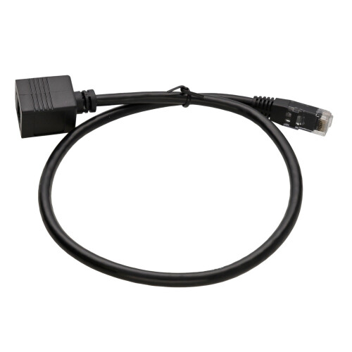 kenable Network CAT6 UTP Ethernet RJ45 Extension Male/Female Cable Black  0.5m 1