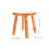 Decorative Light Brown Wood Step Stool Mushroom Shape Plant Shelf 3