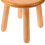 Decorative Light Brown Wood Step Stool Mushroom Shape Plant Shelf 8
