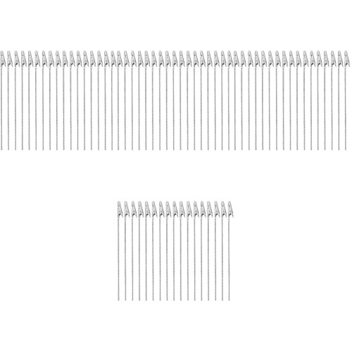 200Stk -Klammern Mit Draht Silber Memo Kartenclips 2