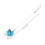 Blue Betta Fish Toy Acrylic Interactive Fish Tank Training Wand 2