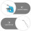 Blue Betta Fish Toy Acrylic Interactive Fish Tank Training Wand 9