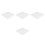4Pcs Acrylic Ceiling Light Diffuser Sheets White Panels 5
