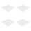 4Pcs Acrylic Ceiling Light Diffuser Sheets White Panels 9