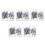 250Pcs Versatile Picture Hanging Nails Kit for Photo Frames Wall Mount 8
