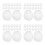 80Pcs White Fine Mesh Paint Strainer Bags Nylon Polyester for Home Use 5