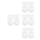 80Pcs White Fine Mesh Paint Strainer Bags Nylon Polyester for Home Use 9
