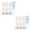 12Sets Portable Mini Easel and Canvas Set Multi-Color Paint Craft Kit 6