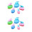 2Sets Assorted Color Scrapbooking Punches Durable DIY Paper Hole Punch 5