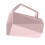 Pink Reusable Hexagonal Plastic Toothbrush Holder with Hole for Bathroom 9