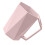 Pink Reusable Hexagonal Plastic Toothbrush Holder with Hole for Bathroom 7