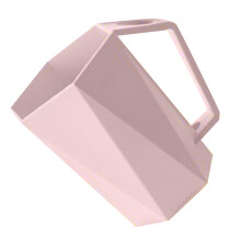 Pink Reusable Hexagonal Plastic Toothbrush Holder with Hole for Bathroom