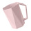 Pink Reusable Hexagonal Plastic Toothbrush Holder with Hole for Bathroom 11