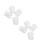 4Pairs Transparent Silicone Earplugs Ear Tips 5