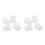 4Pairs Transparent Silicone Earplugs Ear Tips 7