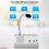 Window Speaker System, Dual Way Window Microphone Intercom Speaker, Intercom System for Business, Office, School EU Plug 4