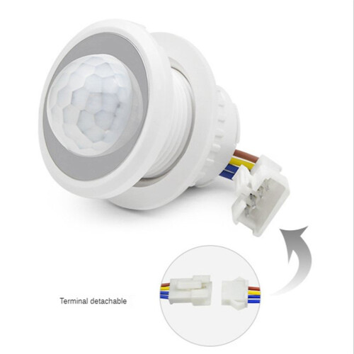 2Pcs Motion Sensor Light  110-220V PIR Sensor  Detection  Delay Adjustable Infrared Induction Detector 2
