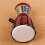 Tambor Djembe Africano Profissional de 5 Polegadas Tambor de Mão Bom Som Percussão Instrumento Musical 2