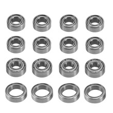 16Pcs Steel Bearing Kit for TT02 TT-02 TT02D TT-02D 1/10 RC Car Upgrade Parts Accessories