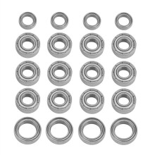 Kit de Rolamento de Esferas de AçO 20 PeçAs para TT01 TT-01 TT01D TT01E TT01R DF02 1/10 AcessóRios de PeçAs de AtualizaçãO de Carro RC