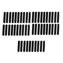 50 PeçAs Cap Liner DescartáVel AbsorçãO de Umidade Sweatband Viseira Hat Tiras Adesivo Absorvente de Suor Fita Patch, Preto