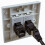 kenable Through Coupler Keystone Faceplate Cat6 2 Port RJ45 Socket Network Plate 2