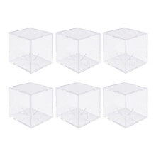 6St Baseball Display Case, UV-Skyddad Akryl Display Box, Clear Display Case Memorabilia Autograph  Showcase