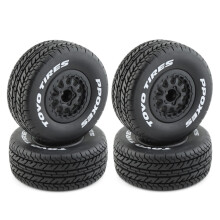 4 Uds 112Mm 1/10 NeumáTicos de CamióN de Recorrido Corto Rueda con HexáGono de 12Mm para Coche Slash Arrma SENTON VKAR 10SC HPI RC