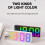 Digital Alarm Clock Colorful LED Screen Display Modern Desktop Clock LED Clocks for Home (Black Shell Black D Model) 5