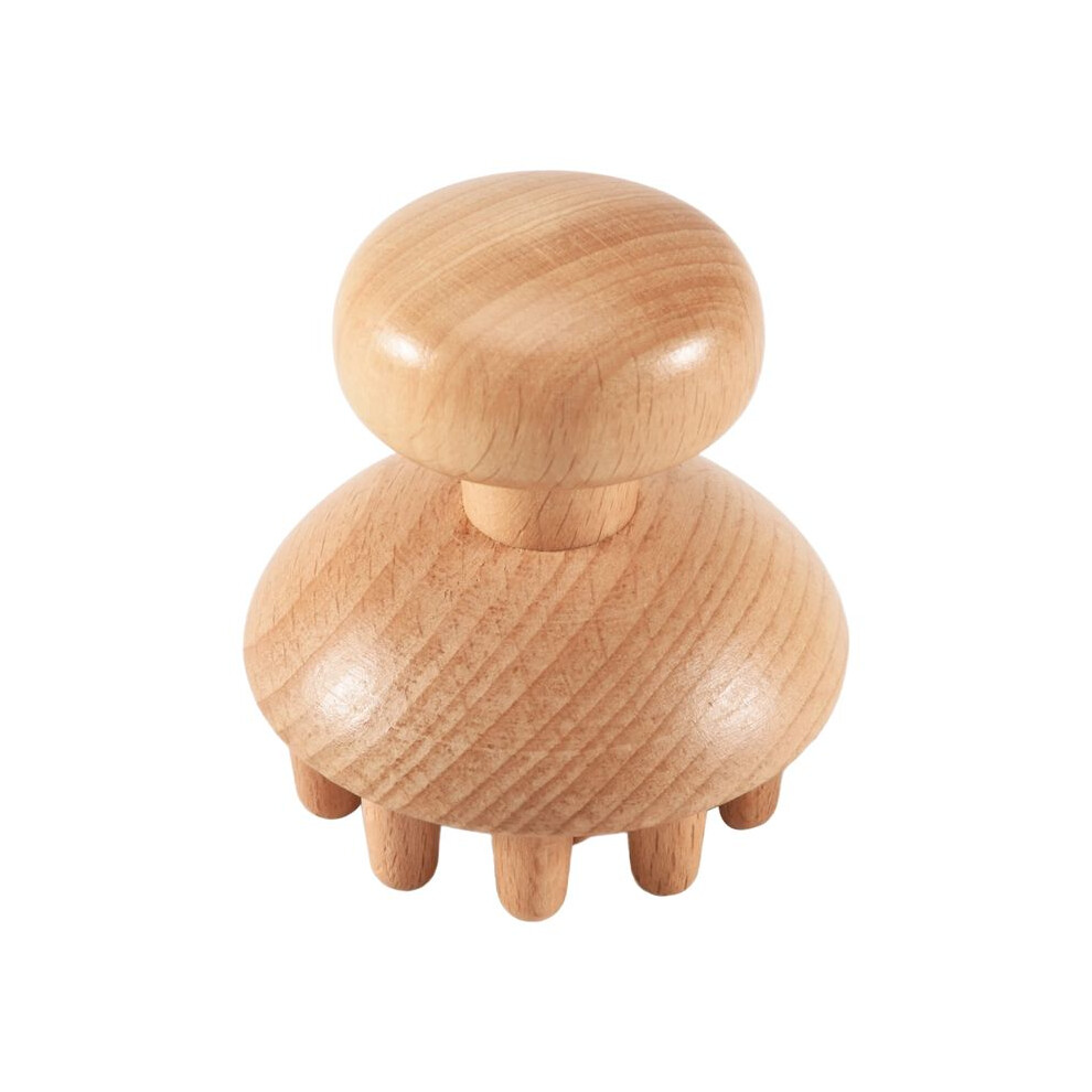 Wood Mushroom Shape Therapy Massage Tool Massager Anti Cellulite Fascia Massage Roller for Full Body Muscle Pain Relief