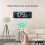 13Inch Large Display LED Digital Wall Clock Remote Control Table Alarm Clock Date Week Timer Automatic Dimmer Clock-B 3