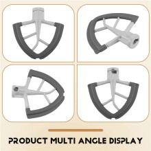 Flex- Paddle Attachment voor 4.5-5 QT Tilt- Mixer Vervanging Siliconen Klopper Kom Schraperblad