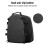 Large Waterproof 20L-28L Motorcycle Tail Bag, Black, Adjustable 5