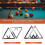 6PCS Magic  Rack Holder Sheet Billiards Triangle Cue Accessories for Magic  Rack 8, 9, and 10 3