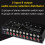 2 in 8 Out Audio Frequency Signal Selector Shift Device Support 2 Sets Mix Input and 8 Sets Output RCA Interface 3