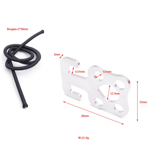 Scuba Diving SS Plate Hook con Bungee per Backmount Sidemount BCD e Muta Stagna 1