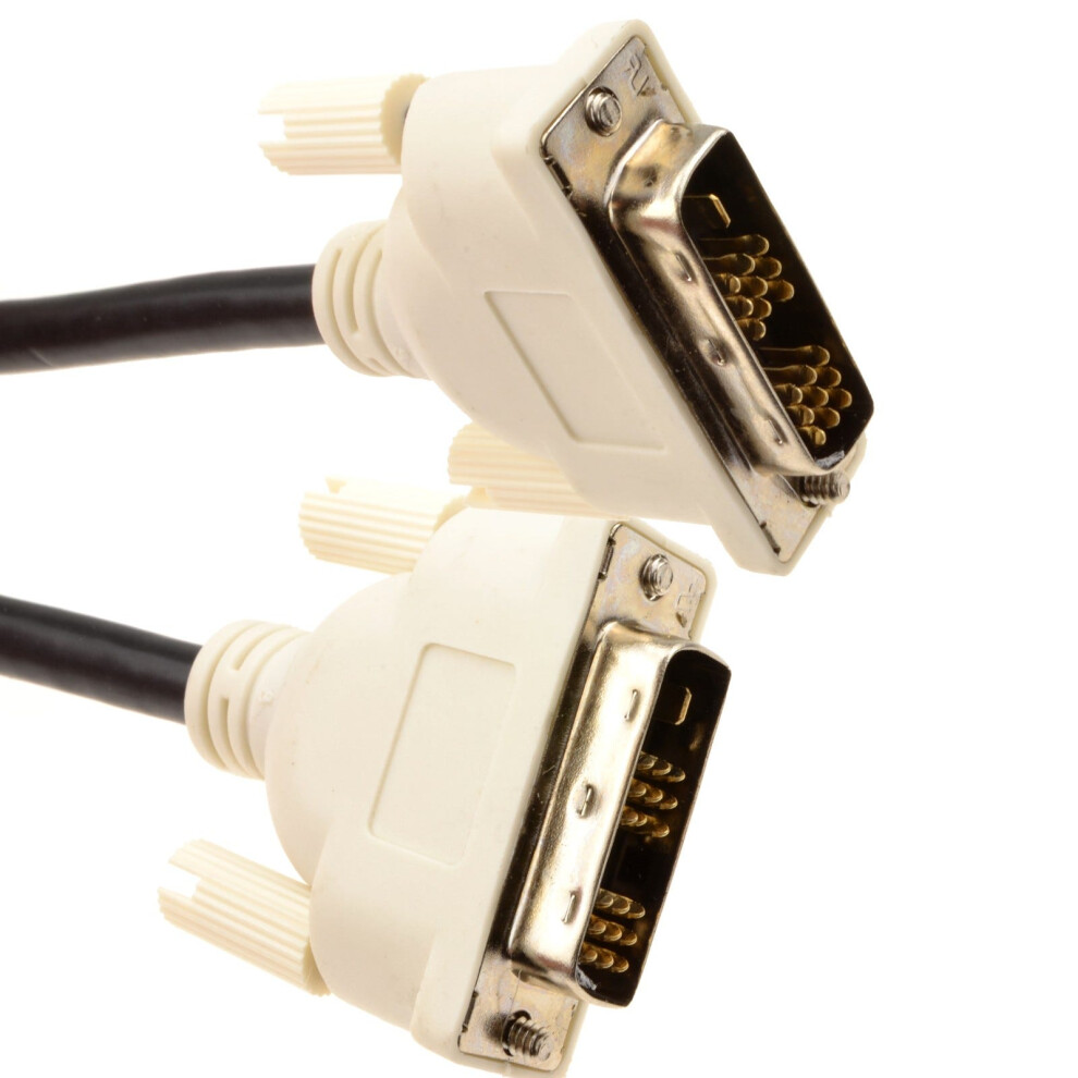Kenable Dvi Pc/Laptop Monitor Display Cable 18+1 Male Plugs With Ferrites 1.8M