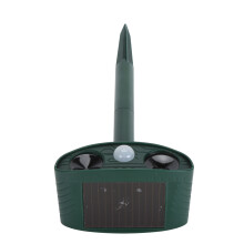 Solar Animal Repeller Waterproof Ultrasound 6-8m Range Cat Dog Mouse