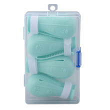 4pcs Silicone Cat Foot Covers, Anti Slip, Soft Green Shoes