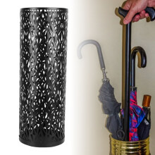 Porte-parapluie rond autoportant, taille S, noir