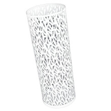 Round Metal Umbrella Stand Rack, Freestanding White, Home & Office Organizer