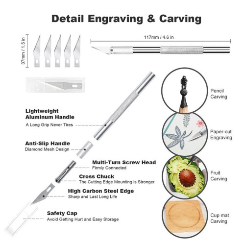 3D Printer Nozzle Cleaning Model Tools Kit 3D Printing Tools Hobby Building Tools Kit for 3D Print Removing Finishing