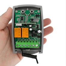 Tuya WIFI Receiver 7-32V 2CH Garage Door Remote Control Opener Controller Rolling Code 433Mhz Transmitter
