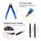 3D Printer Nozzle Cleaning Model Tools Kit 3D Printing Tools Hobby Building Tools Kit for 3D Print Removing Finishing 6