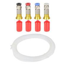 PC4-M6 Pneumatic Connector Pneumatic Fittings Connector 3D Printer Parts Filament Dryer Box with 2.5x4mm PTFE Tube