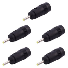 5pcs 2.5mm X 0.7mm Male Plug to 5.5mm X 2.1mm Female Jack Power Adapter