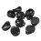 30pcs Black Round Button Battery Holder Case for CR2032 2016 2025 2