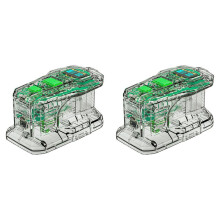 2X Schnellladegerät für  18V ONE+ Akku-Ladegerät Lithium-Akku 100W Schnellladung USB-Anschluss Zwei-Wege-Ladegerät PSC A