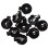 CR2016 2025 2032 Coin Cell Button Battery Holder Socket Black 200 Pcs 2